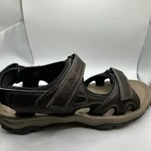 Eddie Bauer  Brown Grafton Hiking Outdoor Strap Support Sandals Sz 12 Eddie Bauer Lake Hike Trail Brown Bungee Top Water Shoes  main image 4